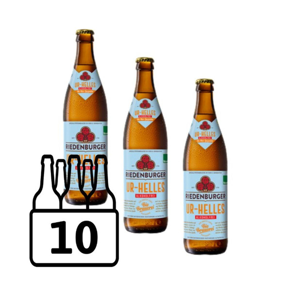 Produktfoto zu Riedenburger Ur-Helles alkoholfrei 10er Kiste