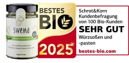 Frische Gemüsebrühe von SweMa mit Bestes-Bio-2025-Siegel