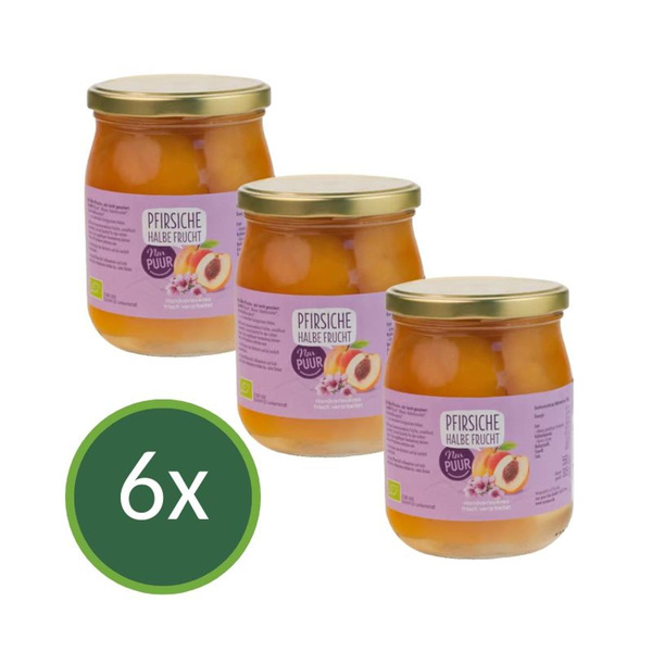 Produktfoto zu Pfirsich Stücke 6x550g