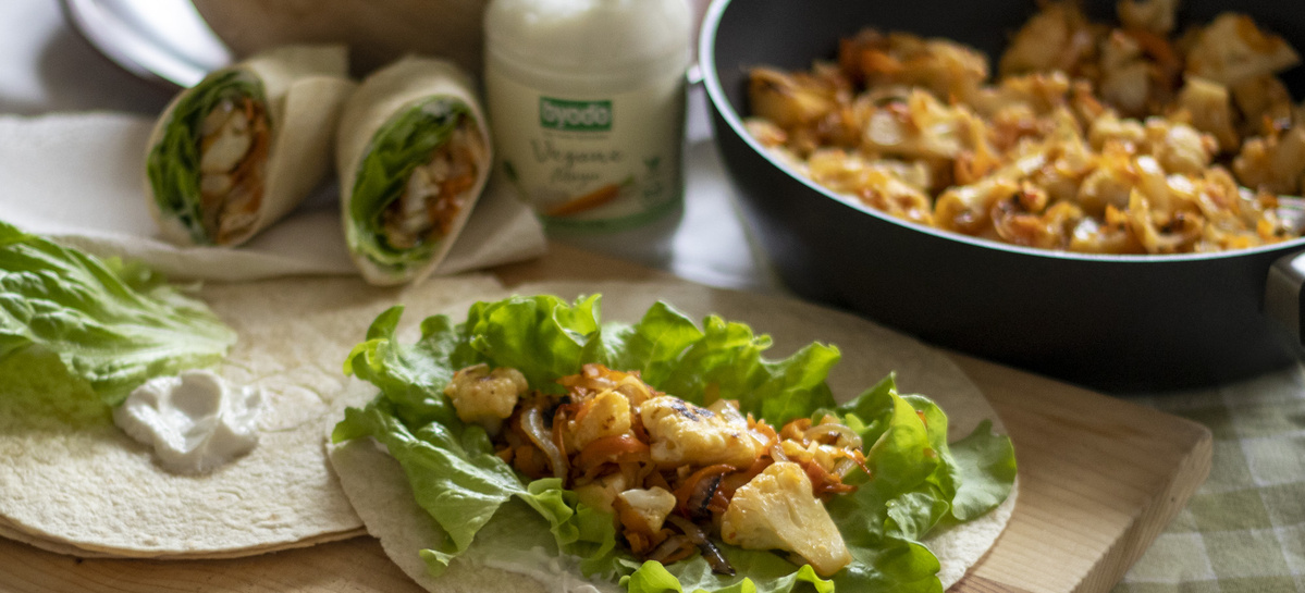 Wraps mit Blumenkohl