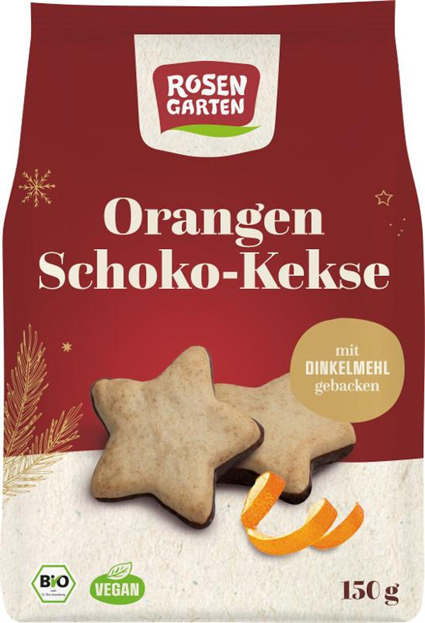 Produktfoto zu Orangen Kekse mit Zartbitter Schokolade 150g