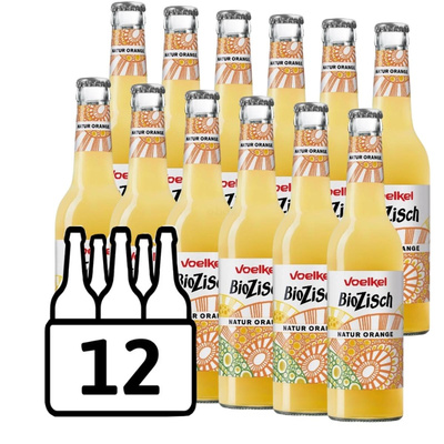 Produktfoto zu Bio Zisch Natur Orange 12x0,33l