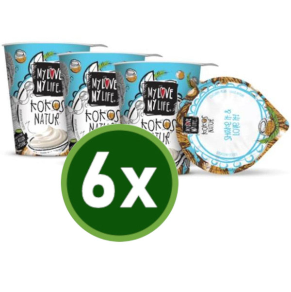 Produktfoto zu Kokosjoghurt Natur MLML 6x125g