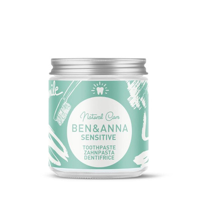 Produktfoto zu Zahnpasta Sensitive Ben und Anna, 100ml im Glas