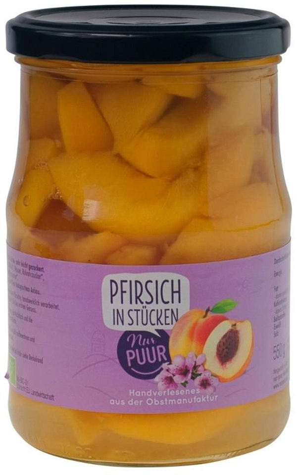 Produktfoto zu Pfirsich Stücke 6x550g