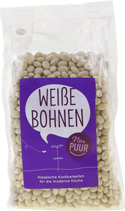 Produktfoto zu Weiße Bohnen Nur Puur 500g