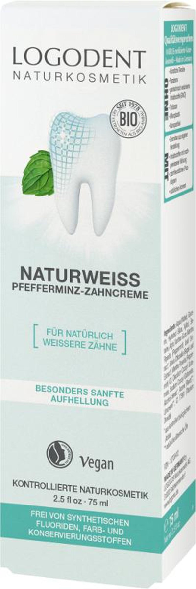 Produktfoto zu Zahncreme Pfefferminz naturweiss