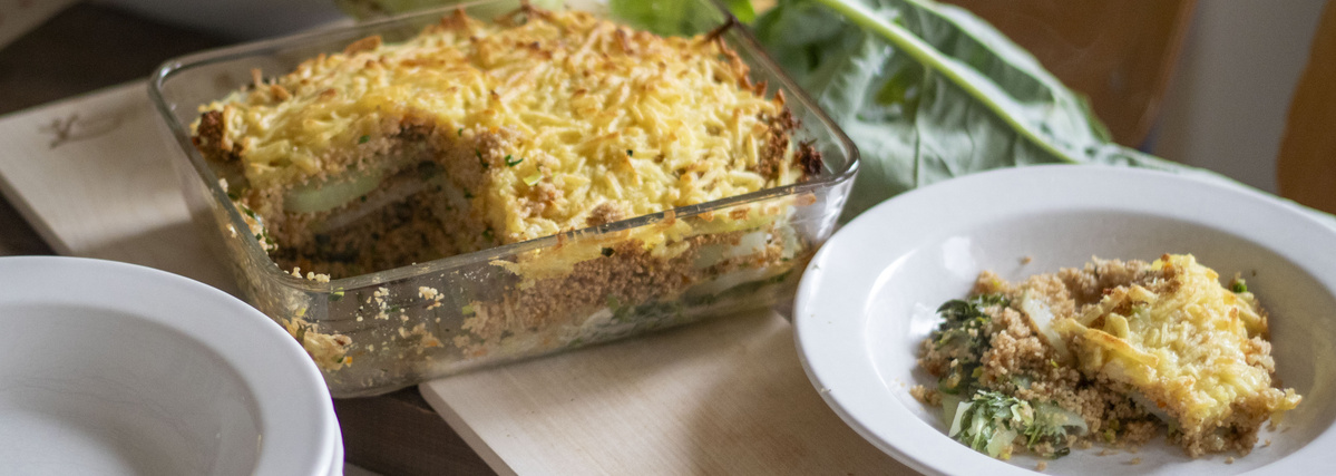 Kohlrabi-Couscous-Lasagne