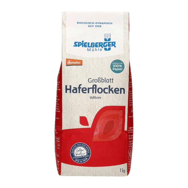 Produktfoto zu Haferflocken Großblatt 1kg