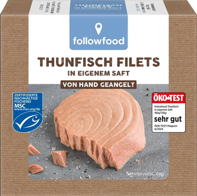 Produktfoto zu Thunfisch im eigenen Saft 185g