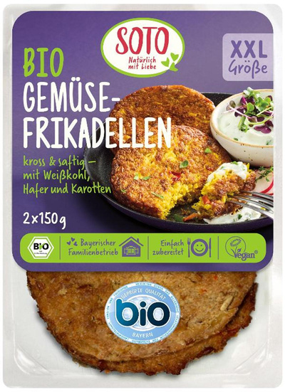 Produktfoto zu Gemüsefrikadellen, vegan