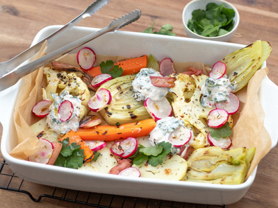 Saisonales Gemüse neu gegrillt