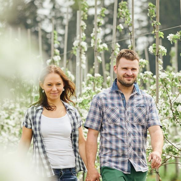 Lena und Stefan von Obst von Bauer