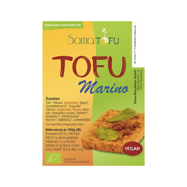 Produktfoto zu Tofu mariniert, Marino, ca. 220g