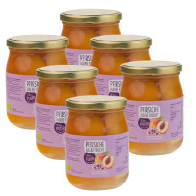Produktfoto zu Pfirsich Stücke 6x550g
