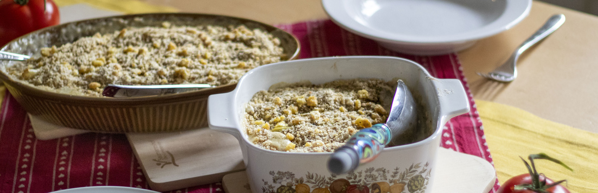 Kartoffel-Sellerie-Gratin mit Knusperkruste