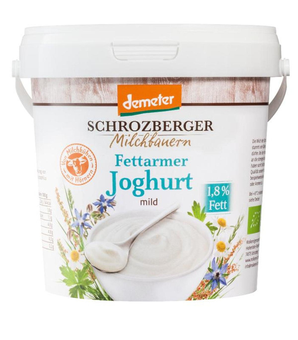 Produktfoto zu Joghurt fettarm 1kg 1,8%