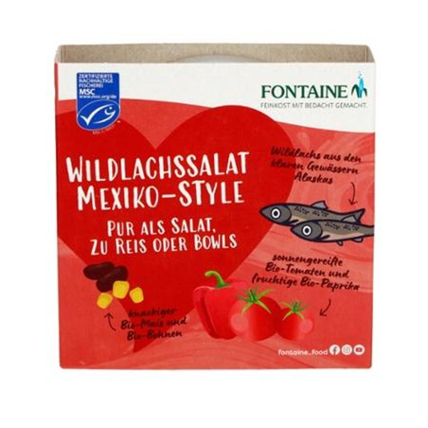 Produktfoto zu Wildlachs Salat Mexico 200g