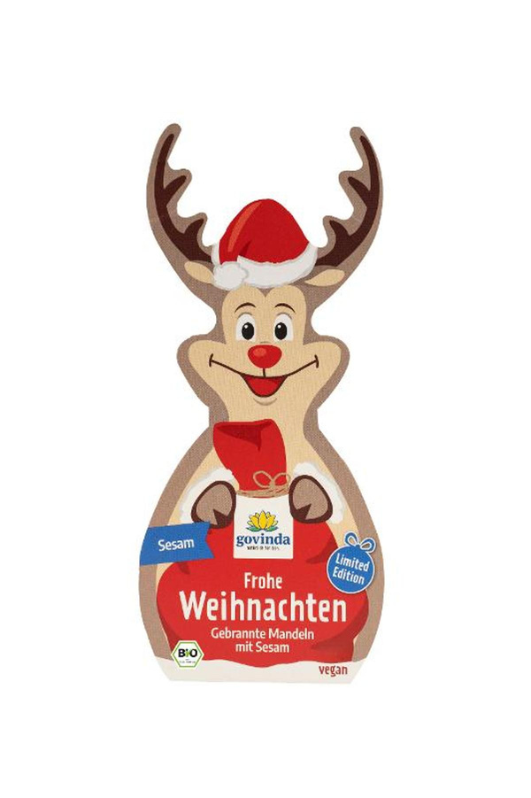 Produktfoto zu Rudi Rentier Gebrannte Mandeln mit Sesam 50g