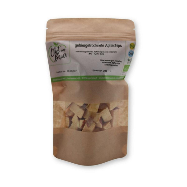 Produktfoto zu Apfelchips gefriergetrocknet 20g