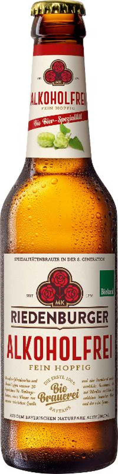 Produktfoto zu g-Riedenburg alkoholfrei 0,33l