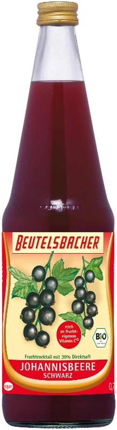 Produktfoto zu JOHANNISBEERSAFT schw. 6x0,7l