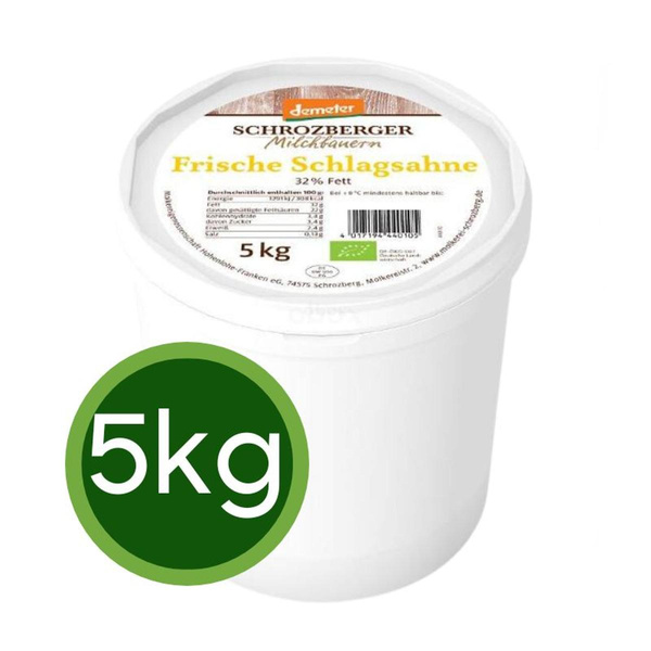 Produktfoto zu SCHLAGSAHNE 1x5kg 30% Fett