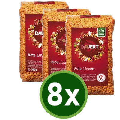 Produktfoto zu Rote Linsen 8x500g
