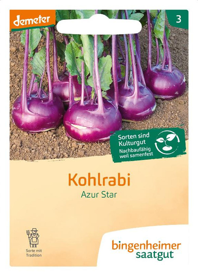 Produktfoto zu Saatgut Kohlrabi blau
