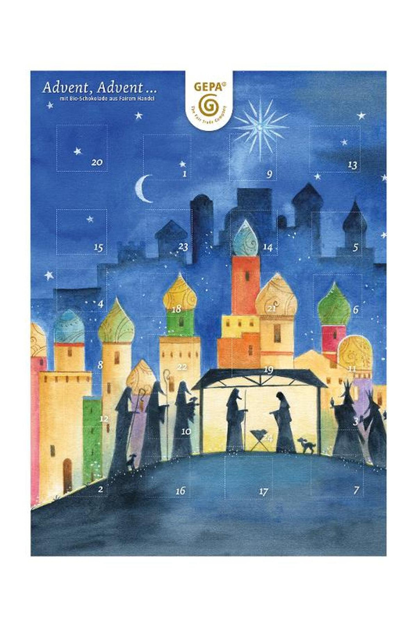 Produktfoto zu Adventskalender Vollmilch Gepa