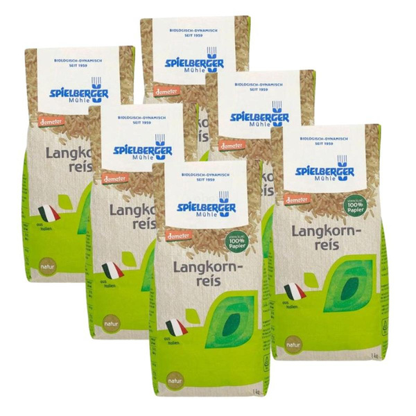 Produktfoto zu Reis Langkorn 6x1kg Natur