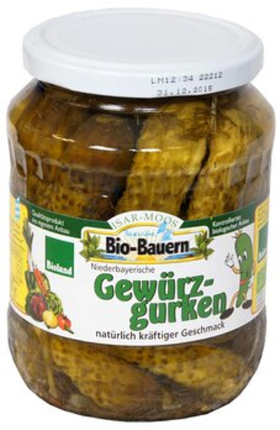 Produktfoto zu Gewürzgurken Isarmoos Bauern