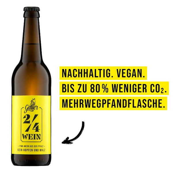 Produktfoto zu 2 Viertel Weißwein Cuv‚e 0,5l
