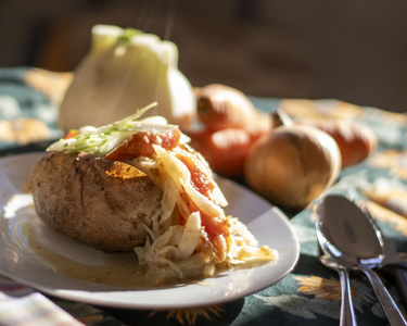 Ofenkartoffel mitFenchel-Karotte-Senf-Magie