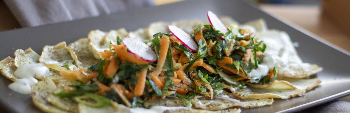 Sellerie Carpaccio mit Salat