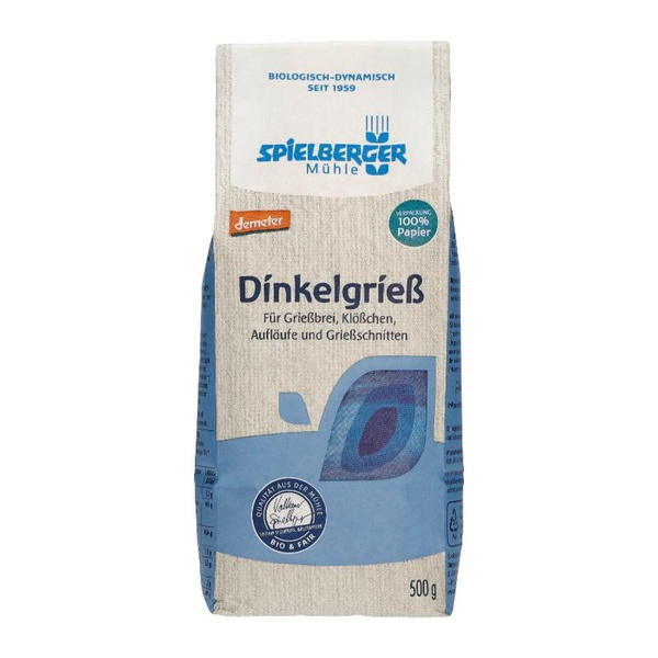 Produktfoto zu Dinkelgrieß 500 g