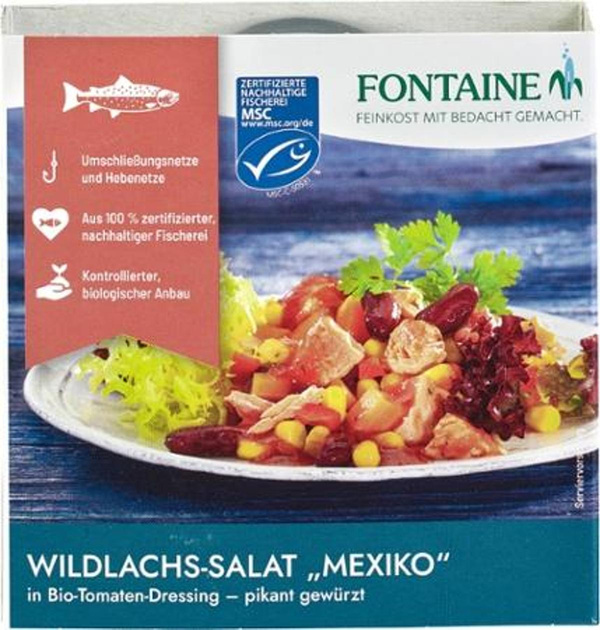 Produktfoto zu Wildlachs Salat Mexico 200g