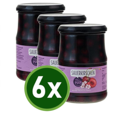 Produktfoto zu Sauerkirschen entsteint 6x560g