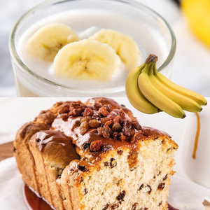 Bananenshake &Rosinen-Bananenbrot