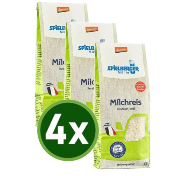 Produktfoto zu Milchreis weiß rund 4x500g