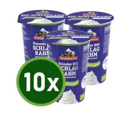 Produktfoto zu SCHLAGSAHNE laktosefrei, 10x200g Becher