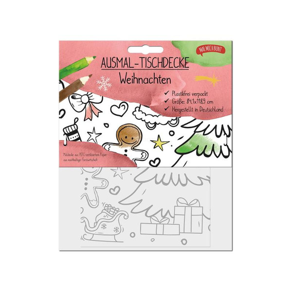 Produktfoto zu Ausmal Tischdecke Weihnachten