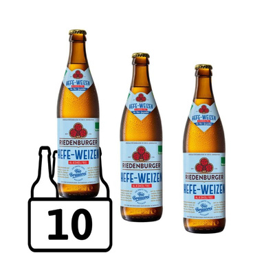 Produktfoto zu Riedenburger Hefeweizen alkoholfrei 10er Kiste