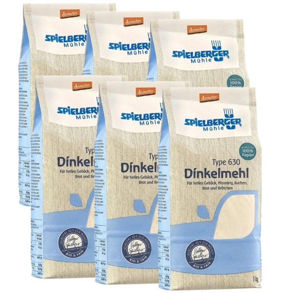 Produktfoto zu Dinkelmehl 630 6*1kg Spielberger