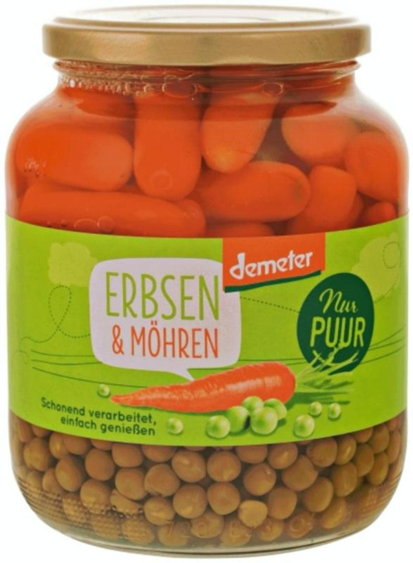 Produktfoto zu Erbsen und Möhren 680g