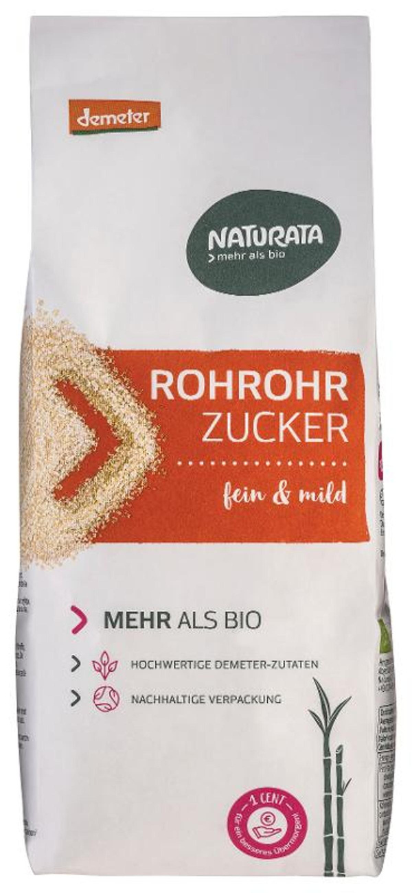 Produktfoto zu Zucker Rohrohr Demeter 1kg