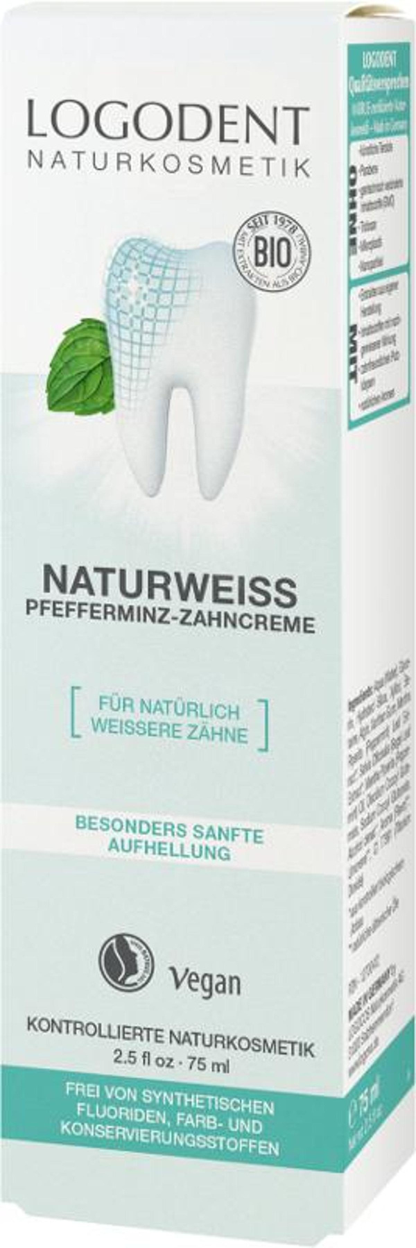 Produktfoto zu Zahncreme Pfefferminz naturweiss