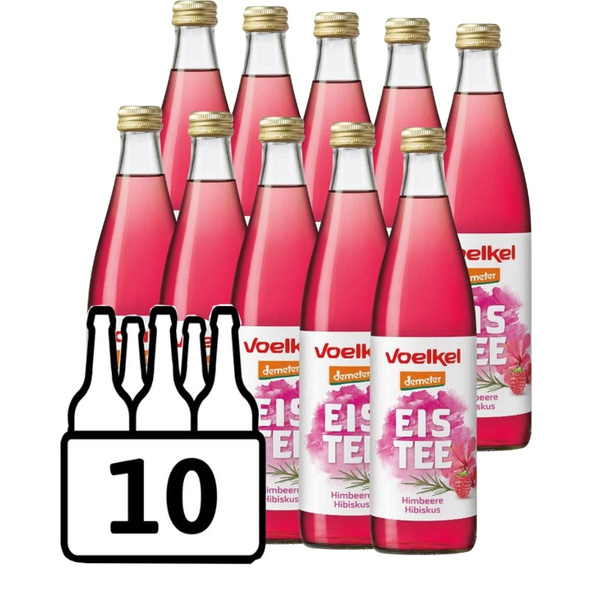 Produktfoto zu Eistee fair mit Himbeere Hibiskus 10x0,5l