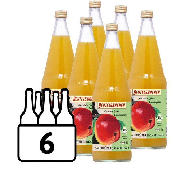 Produktfoto zu APFELSAFT naturtrüb 6x0,7L