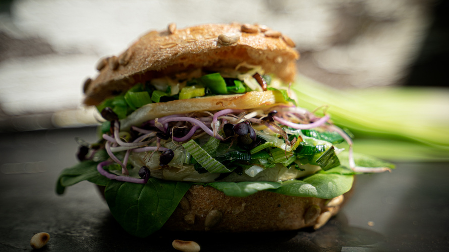 Rezeptbild für Kohlrabi-Burger